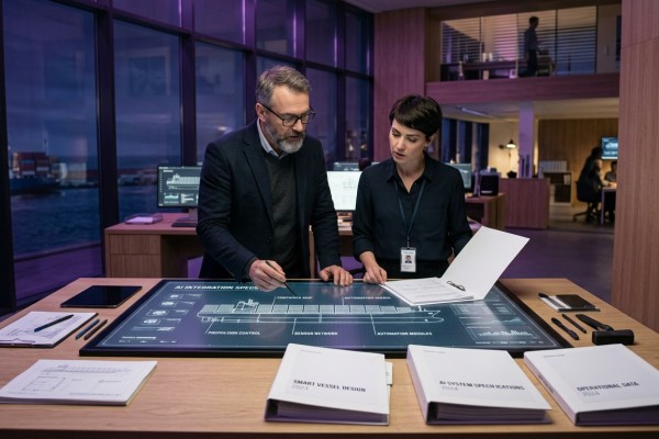 CMA CGM, Bureau Veritas, & SDARI Collaborate on AI-Powered Container Vessel Concept
